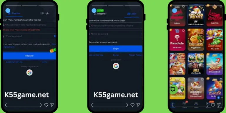k55 game register